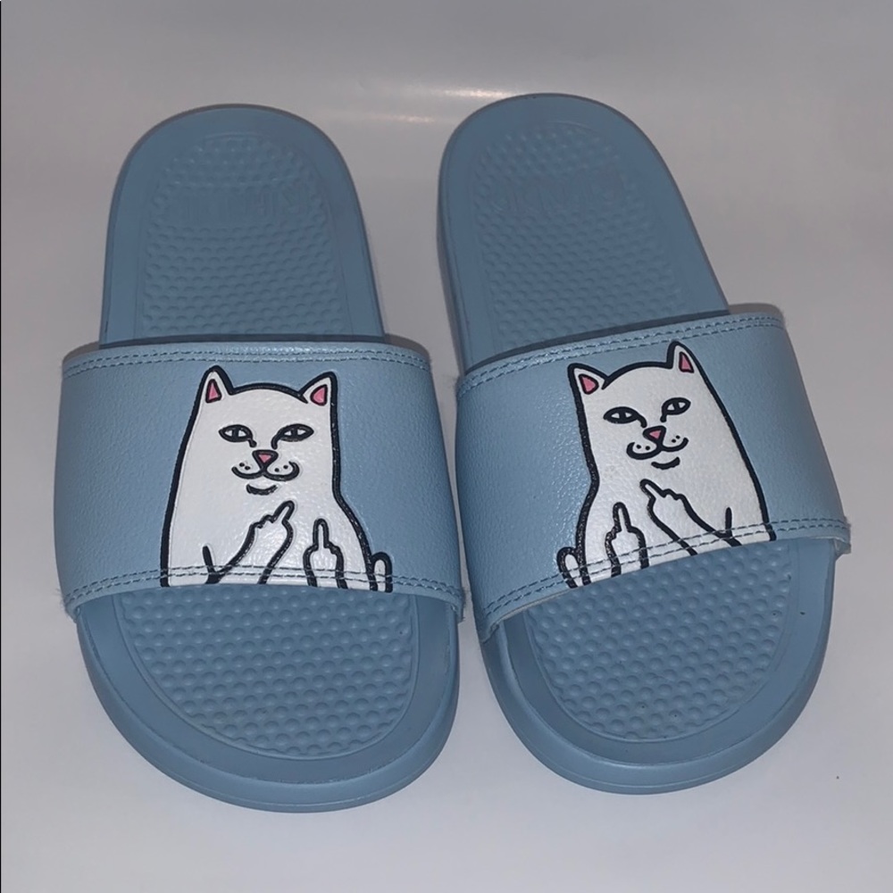 ripndip lord nermal slides light blue